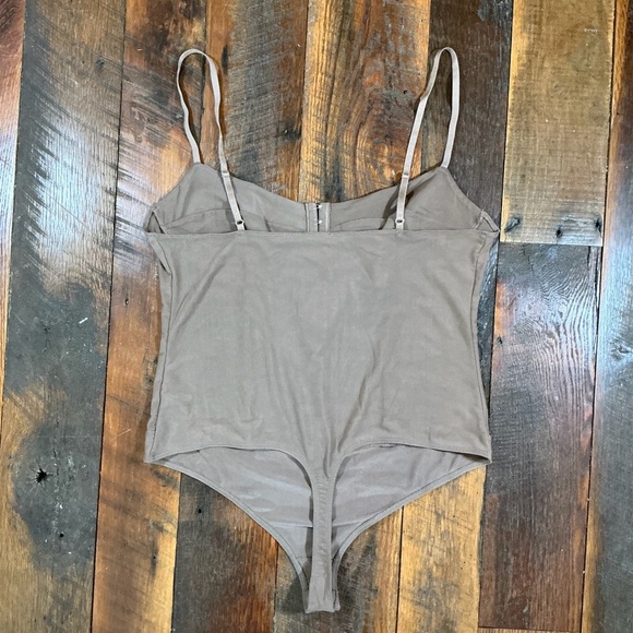 Intimately By Free People Cocoa Brown Corset Bodysuit Women’s Size XL NWT - Picture 4 of 10